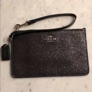 Sparkly coach wristlet
